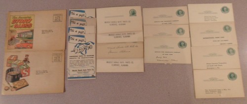 Vintage mailed items - 17,